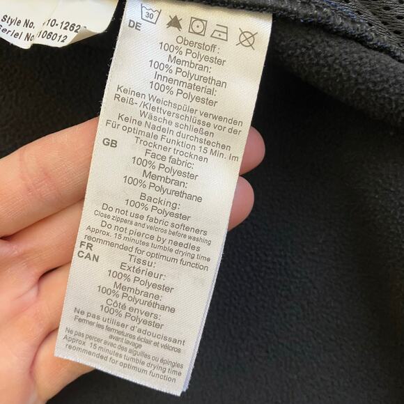 Mammut Mens Sz L Peludo Softech Jacket in Blue Fleece Lined Lightweight Outdoors - Picture 12 of 16